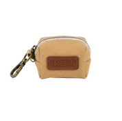 Beige hondenpoepzakjeshouder met antiek messing details
